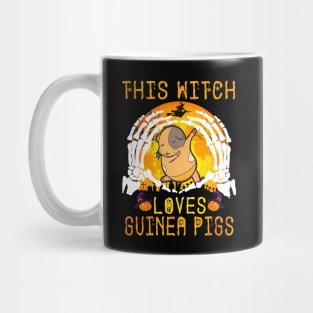 This Witch Loves Guinea Pigs Halloween (110) Mug